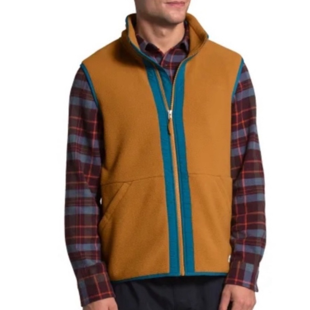 The North Face Vest Mens Sz XL Carbondale Fleece Rugged Outdoor Gorpcore Zip Up